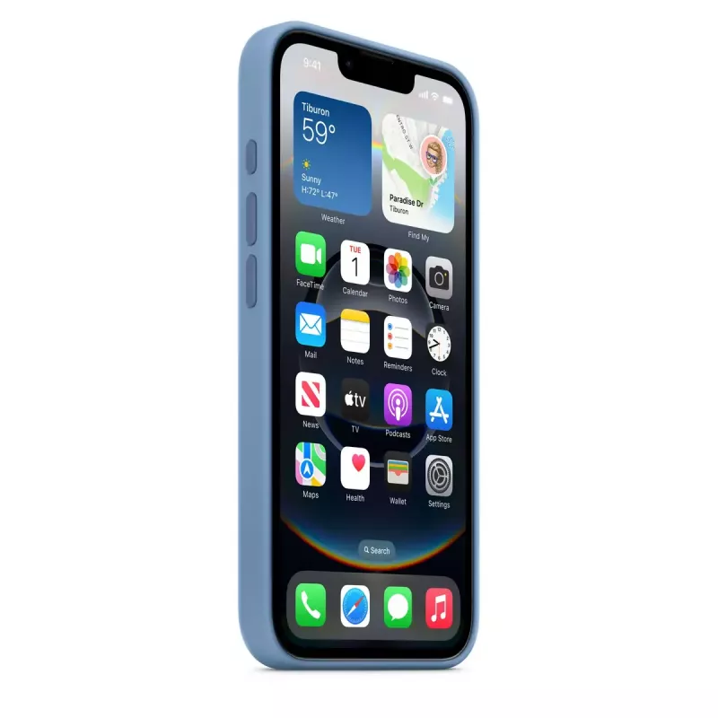APPLE iPhone 16E - Silicon Case - Winter niebieski (MD3Q4ZM/A)