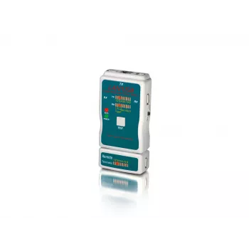 Tester kabli Equip, BNC, RCA, RJ-11, RJ-12, RJ-45, Zielony, Szary, 65 mm, 28 mm, 135 mm, 130 g