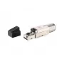 Equip Cat 8.1 Tool-free wtyk RJ45 5pcs/set Czarny Stainless steel Male