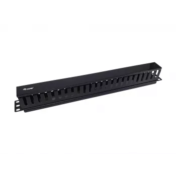 Panel zarządzania kablami Equip 19 cali do szafy Rack, czarny