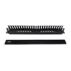 Panel zarządzania kablami Equip 19 cali do szafy Rack, czarny