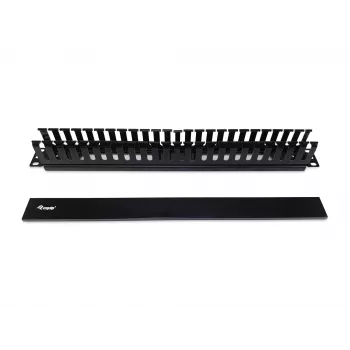 Panel zarządzania kablami Equip 19 cali do szafy Rack, czarny