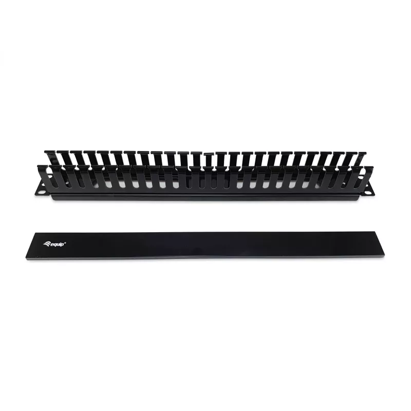 Panel zarządzania kablami Equip 19 cali do szafy Rack, czarny