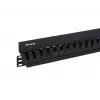 Panel zarządzania kablami Equip 19 cali do szafy Rack, czarny