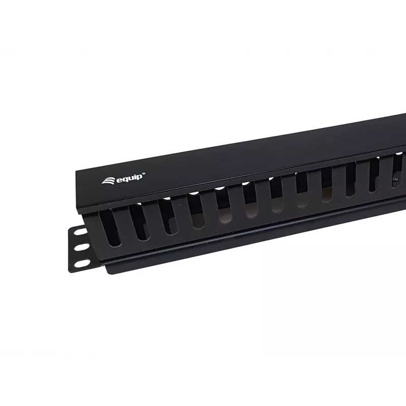 Panel zarządzania kablami Equip 19 cali do szafy Rack, czarny