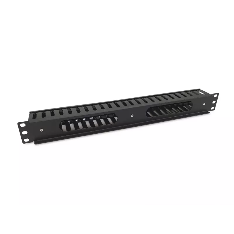 Panel zarządzania kablami Equip 19 cali do szafy Rack, czarny