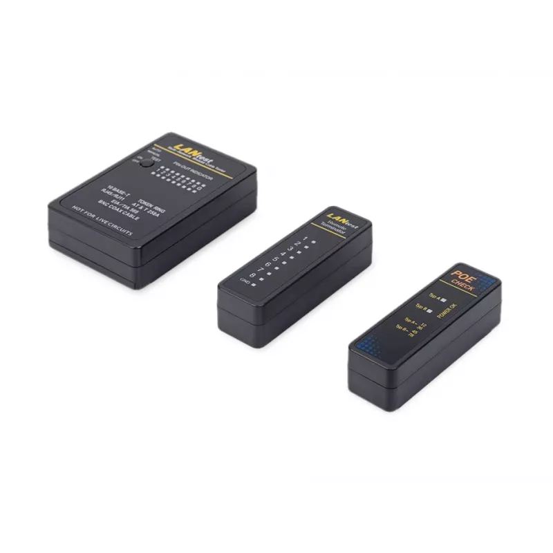 Equip tester sieciowy kabli, RJ45, BNC, PoE