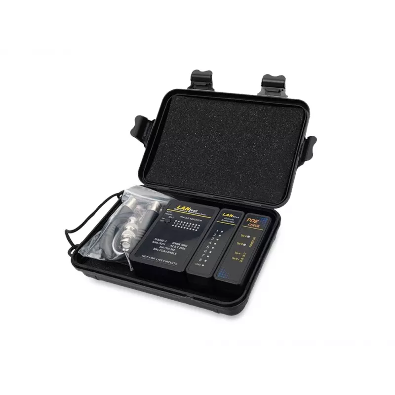 Equip tester sieciowy kabli, RJ45, BNC, PoE