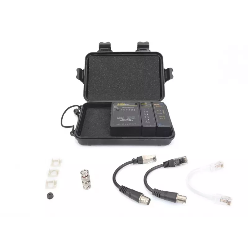 Equip tester sieciowy kabli, RJ45, BNC, PoE