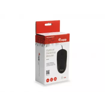 Mysz Equip 245102 Office Oburęczna USB Type-A Optyczna 1000 DPI