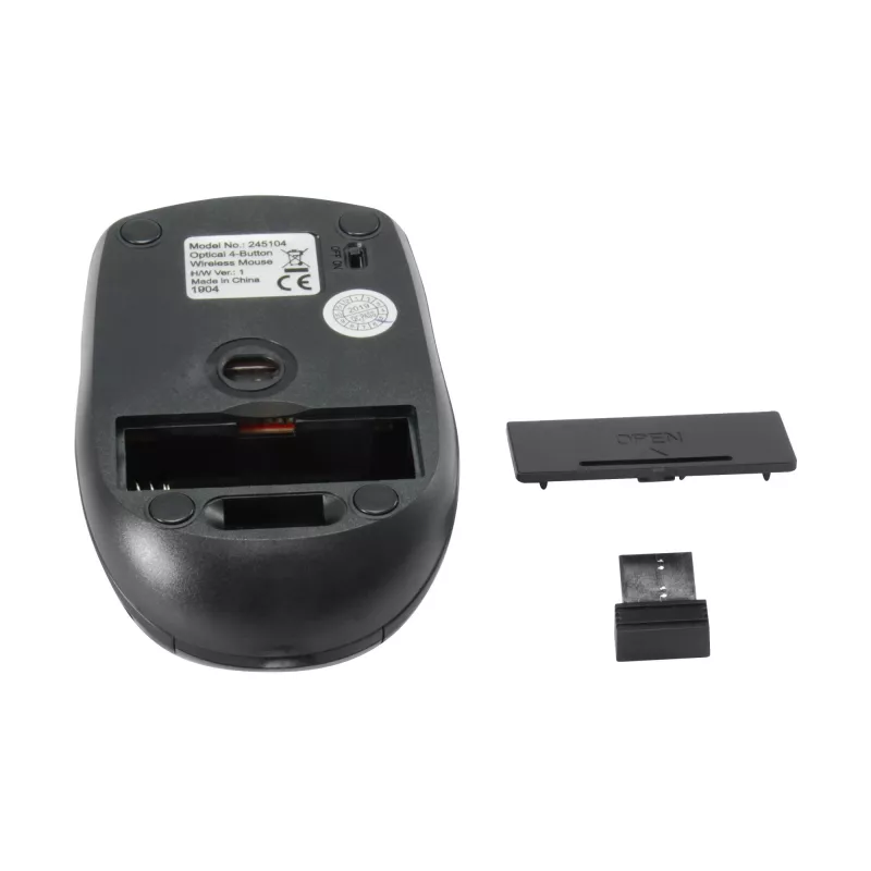 Equip 245104 mysz Podróżna Obustronna RF Wireless Optical 1600 DPI