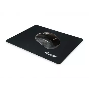 Podkładka pod mysz Equip, czarna, jednokolorowa, nylon, guma, antypoślizgowa podstawa