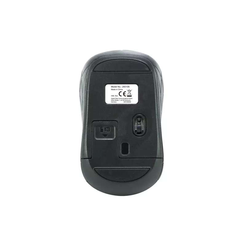 Equip Mini Optyczna Bezprzewodowa Mysz, Symetryczna, Optyczna, RF Wireless, 1600 DPI, Szary