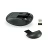 Equip Mini Optyczna Bezprzewodowa Mysz, Symetryczna, Optyczna, RF Wireless, 1600 DPI, Szary