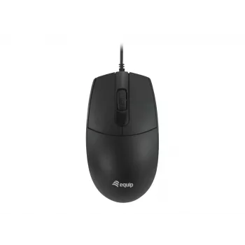 Equip USB Silent mysz, symetryczna, optyczna, USB Type-A, 1200 DPI, czarna
