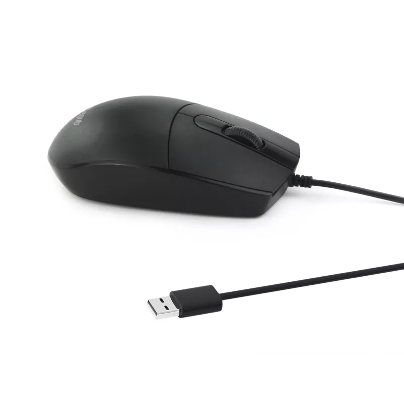 Equip USB Silent mysz, symetryczna, optyczna, USB Type-A, 1200 DPI, czarna
