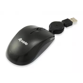 Equip 245103 mysz Travel symetryczna USB typu A optyczna 1000 DPI