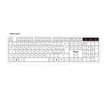 Klawiatura Equip 245213 biurowa USB QWERTY włoski czarna