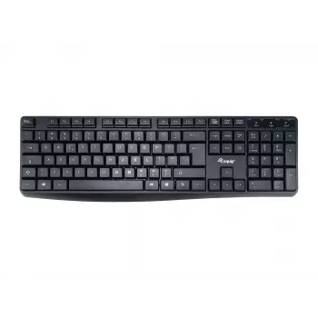 Przewodowa klawiatura USB Equip, układ US/International (QWERTY), pełnowymiarowa (100%), przewodowa, USB, QWERTY, czarna