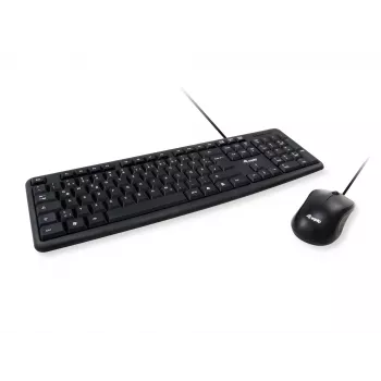 Equip 245202 klawiatura Mysz w zestawie Biurowa USB QWERTY Portugalska Czarny