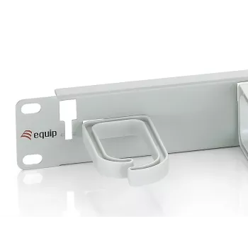 Equip 19 calowy panel do zarządzania kablami do montażu w racku, jasnoszary (RAL 7035)