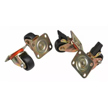 Kółka jezdne Equip EZW-2 czarne 60mm do szaf Flex