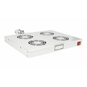 Equip Cooling Fans 19', 1U, 4FANS, RAL7035 Szary