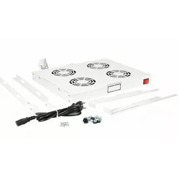 Equip Cooling Fans 19', 1U, 4FANS, RAL7035 Szary