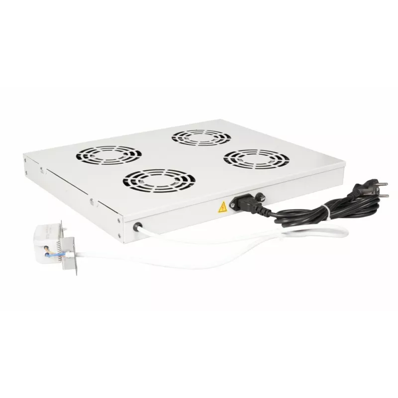 Equip Cooling Fans 19', 1U, 4FANS, RAL7035 Szary