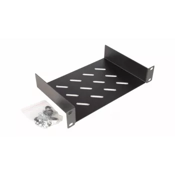 Equip Fixed Shelf 10', 1U, 150MM, Czarny
