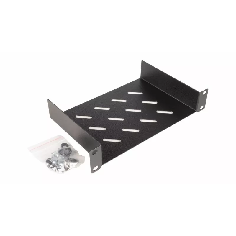 Equip Fixed Shelf 10', 1U, 150MM, Czarny