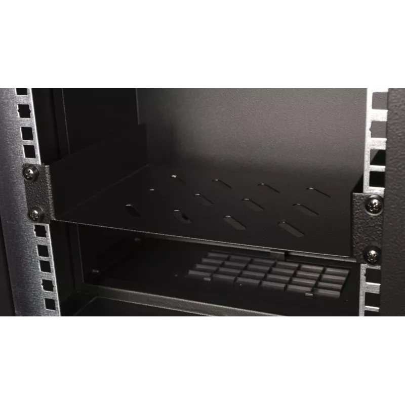 Equip Fixed Shelf 10', 1U, 150MM, Czarny