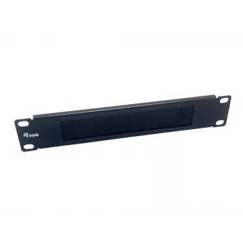 Panel szczotkowy Equip 10 cali 1U Czarny Stal szerokość 25,4 mm