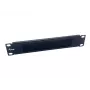 Panel szczotkowy Equip 10 cali 1U Czarny Stal szerokość 25,4 mm
