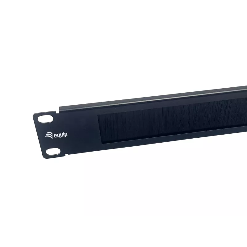 Panel szczotkowy Equip 10 cali 1U Czarny Stal szerokość 25,4 mm