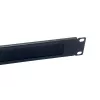 Panel szczotkowy Equip 10 cali 1U Czarny Stal szerokość 25,4 mm
