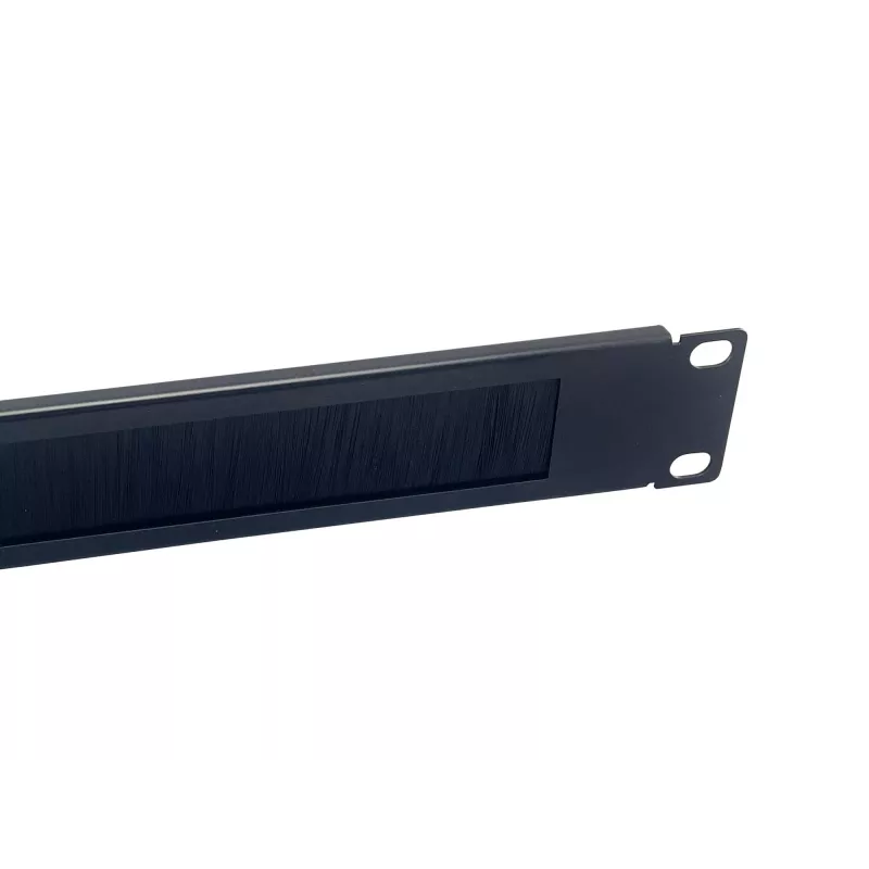 Panel szczotkowy Equip 10 cali 1U Czarny Stal szerokość 25,4 mm