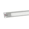 Panel szczotkowy Equip 10 cali Jasnoszary Stal 1U