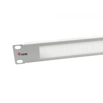 Panel szczotkowy Equip 10 cali Jasnoszary Stal 1U