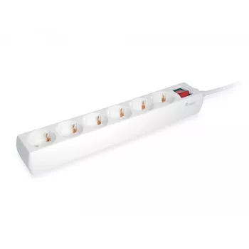 Equip 245552 przedłużacz zasilający 1,5 m 6 gniazd AC Wewnątrz Biały