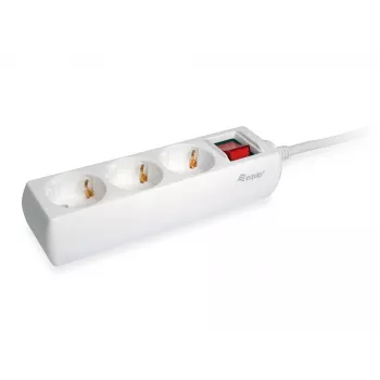 Equip 245551 przedłużacz zasilający 1,5 m 3 gniazda AC Wewnętrzny Biały