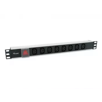 Equip 333310 jednostka dystrybucji zasilania (PDU) 8 gniazd AC 1U czarny