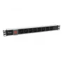 Equip 333310 jednostka dystrybucji zasilania (PDU) 8 gniazd AC 1U czarny