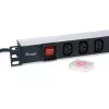 Equip 333310 jednostka dystrybucji zasilania (PDU) 8 gniazd AC 1U czarny