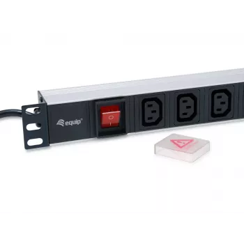 Equip 333310 jednostka dystrybucji zasilania (PDU) 8 gniazd AC 1U czarny