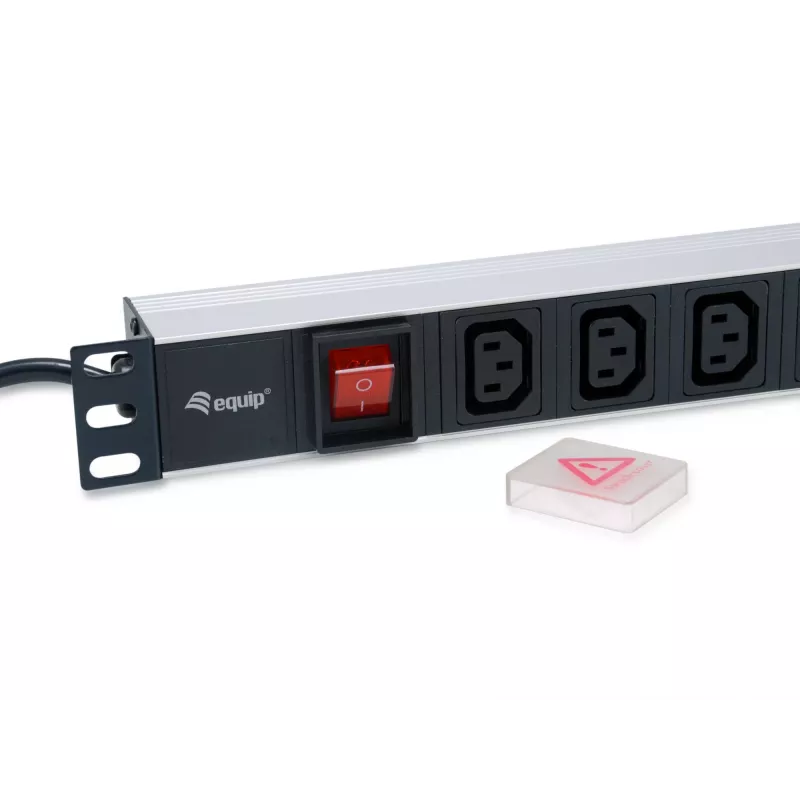 Equip 333310 jednostka dystrybucji zasilania (PDU) 8 gniazd AC 1U czarny