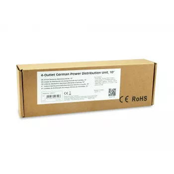Equip 333311 jednostka dystrybucji zasilania (PDU) 4 gniazda AC 1U czarny, srebrny