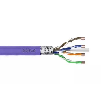 Kabel instalacyjny DIGITUS - CAT6 - F/UTP - AWG 23/1 - 305m - Fioletowy