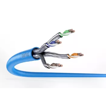 Kabel instalacyjny DIGITUS - CAT6a - U/FTP - AWG 23/1 - 100 m - niebieski