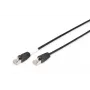 Kabel krosowy zewnętrzny DIGITUS - CAT6 - S/FTP - Osłona wtyku - Cu - 5 m - czarny płaszcz